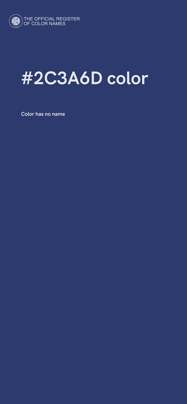 #2C3A6D color image