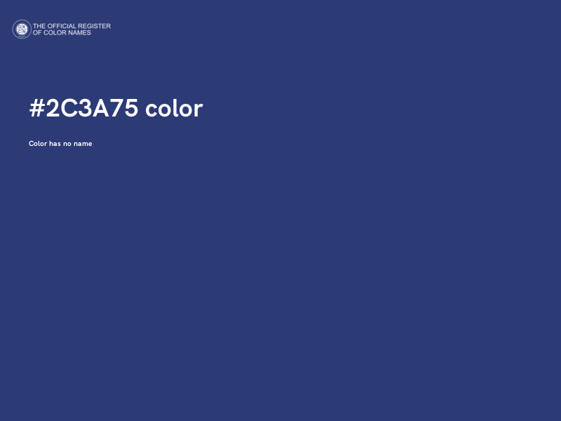 #2C3A75 color image