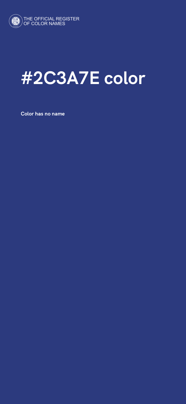 #2C3A7E color image