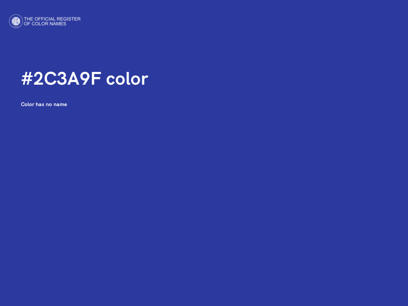 #2C3A9F color image