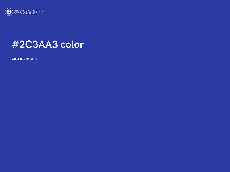 #2C3AA3 color image