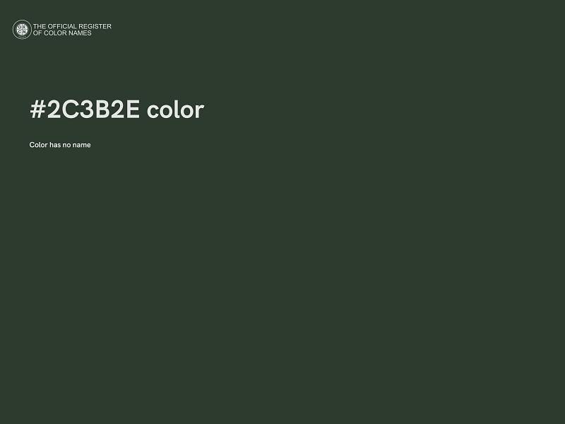 #2C3B2E color image