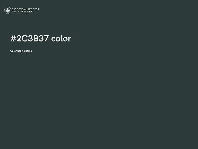 #2C3B37 color image