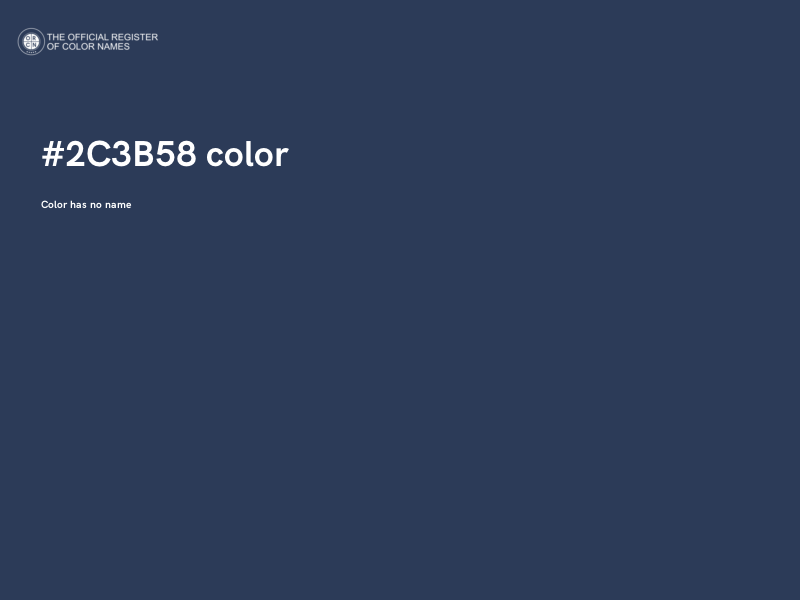#2C3B58 color image