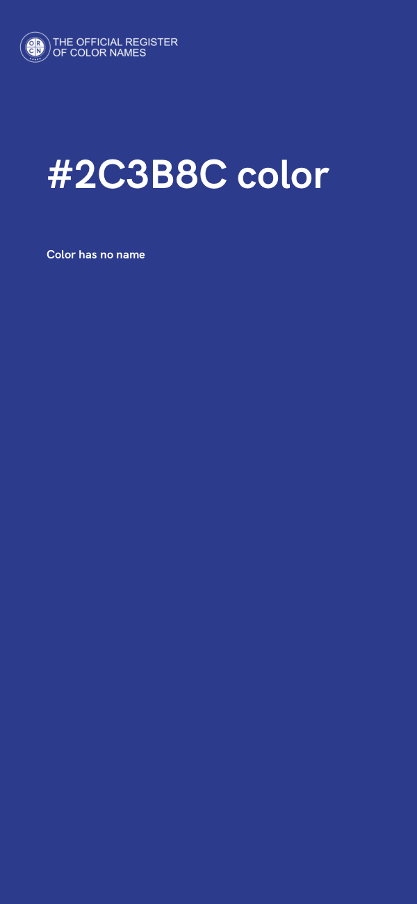 #2C3B8C color image
