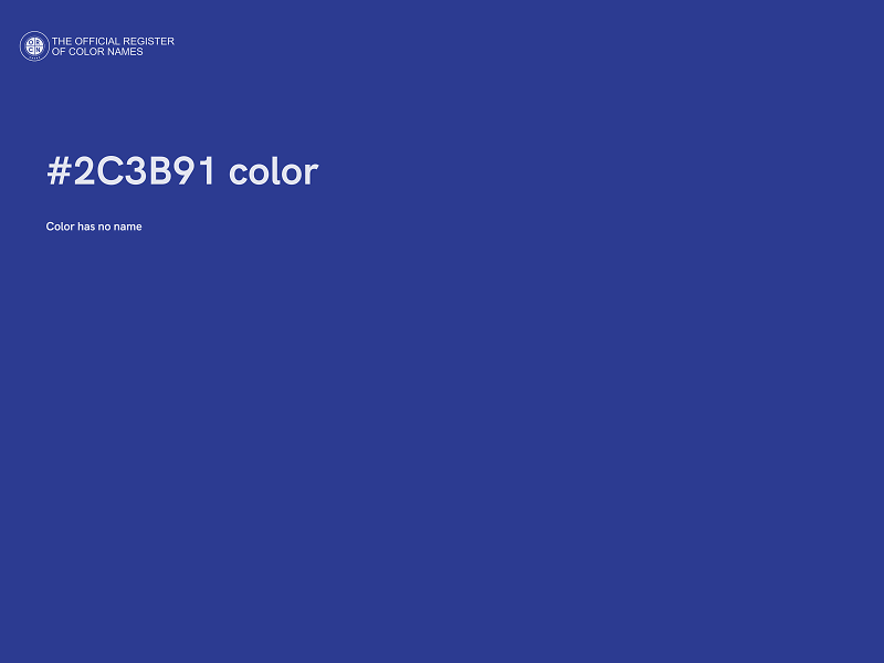 #2C3B91 color image