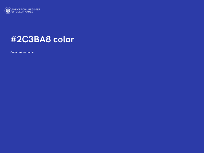 #2C3BA8 color image
