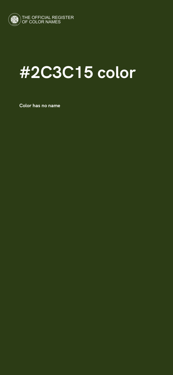#2C3C15 color image