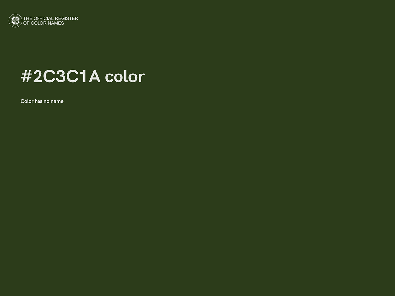 #2C3C1A color image