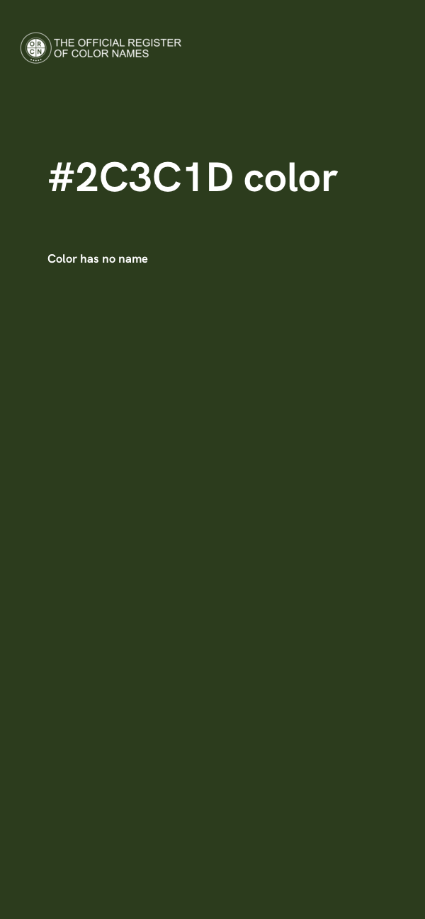 #2C3C1D color image