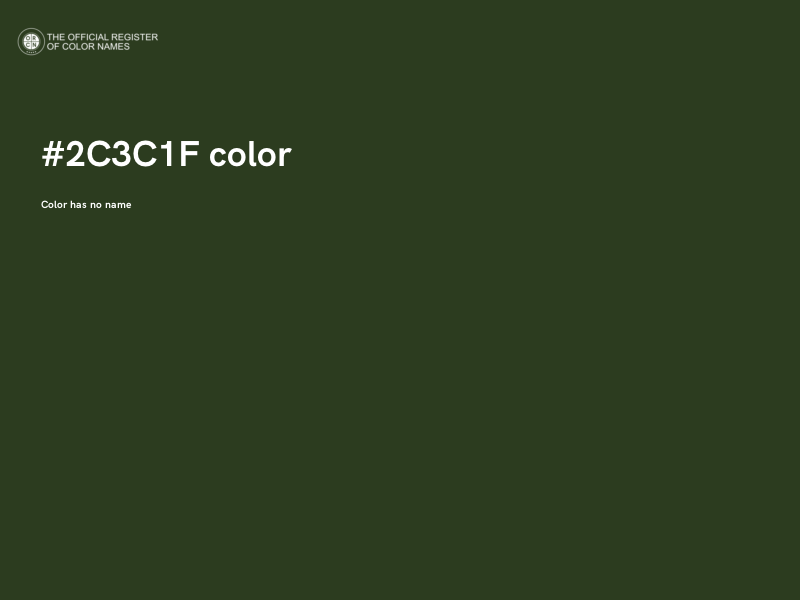 #2C3C1F color image