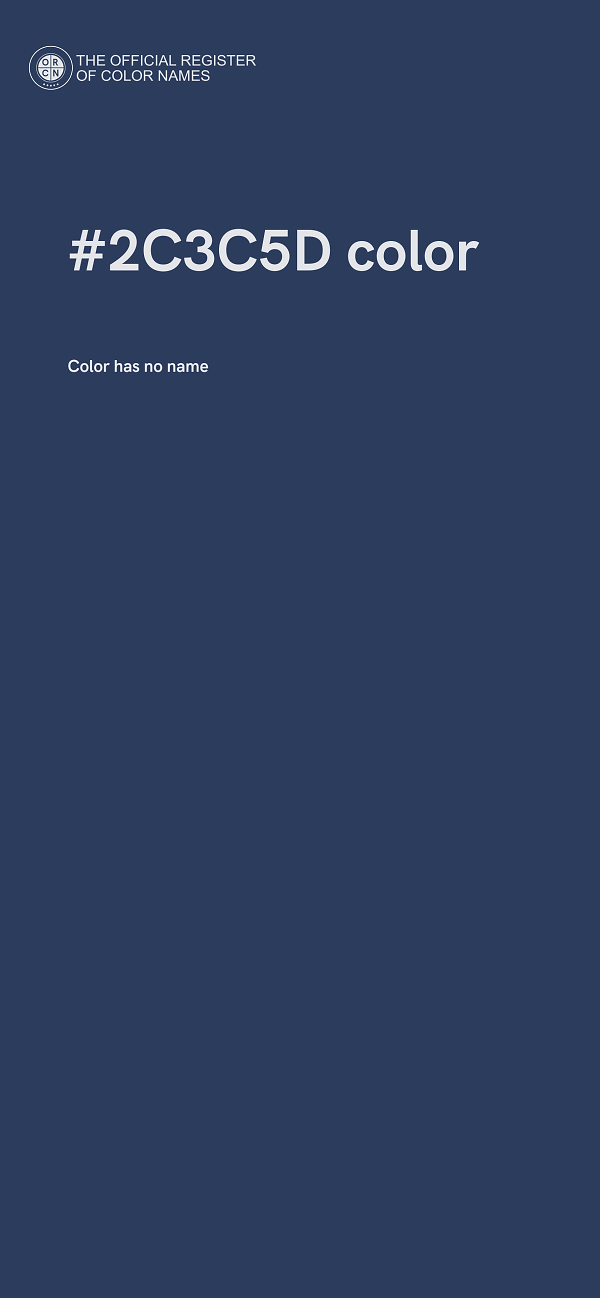 #2C3C5D color image