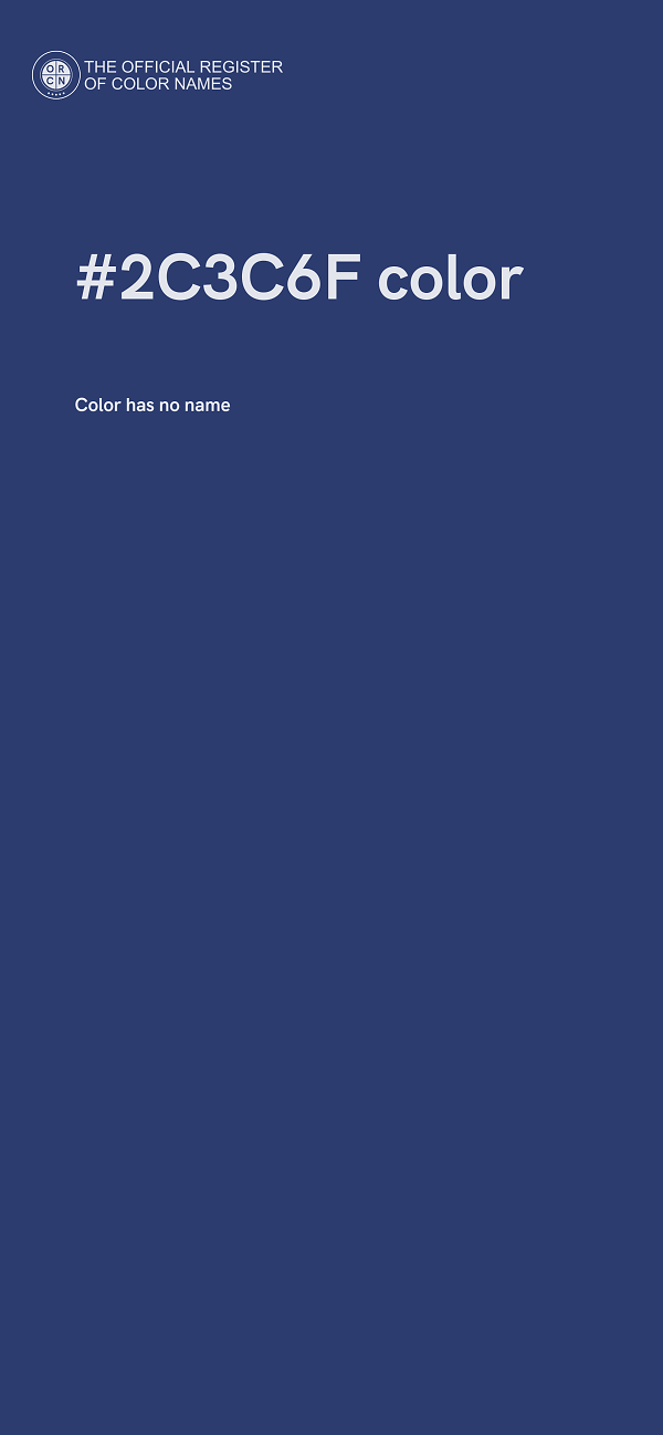 #2C3C6F color image