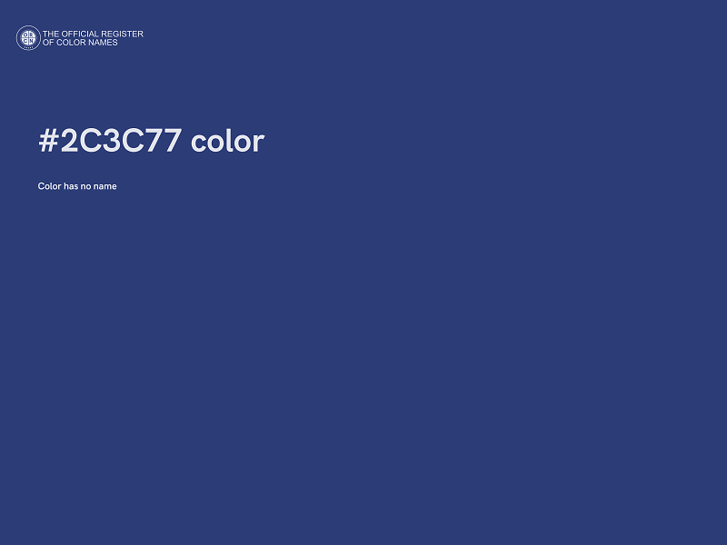 #2C3C77 color image