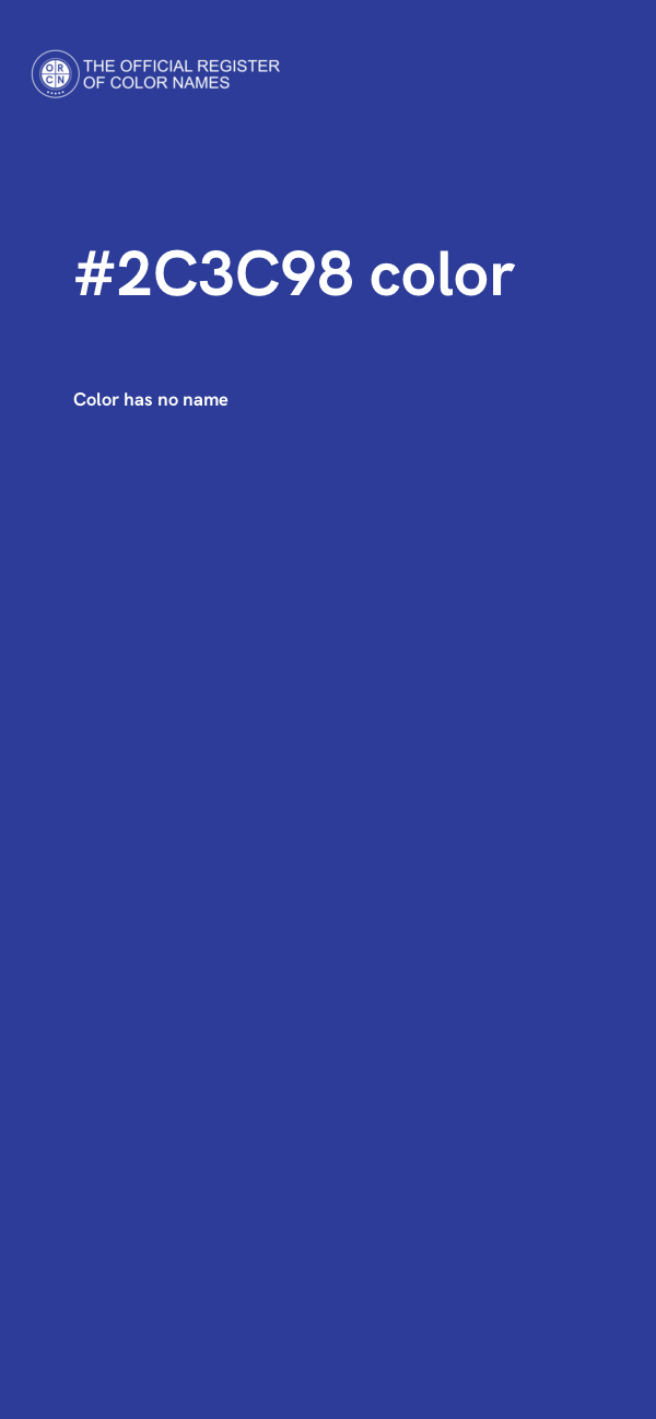 #2C3C98 color image