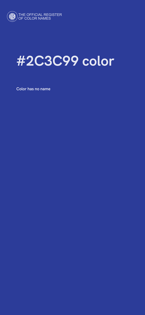 #2C3C99 color image