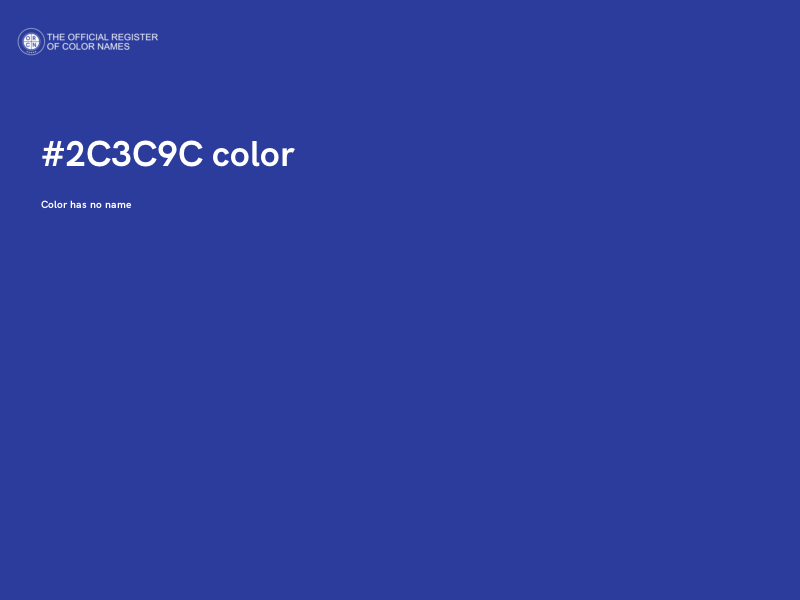 #2C3C9C color image