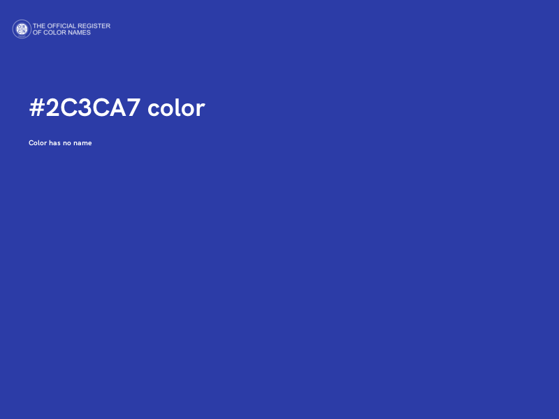 #2C3CA7 color image