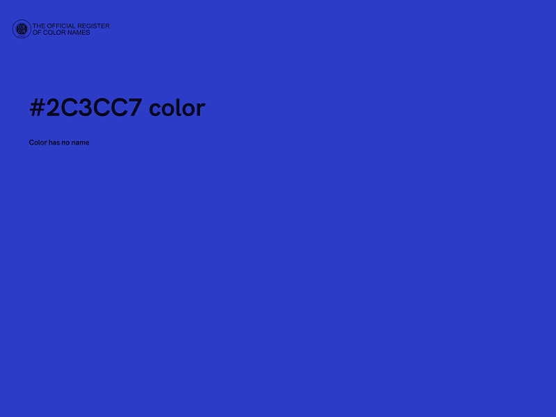 #2C3CC7 color image