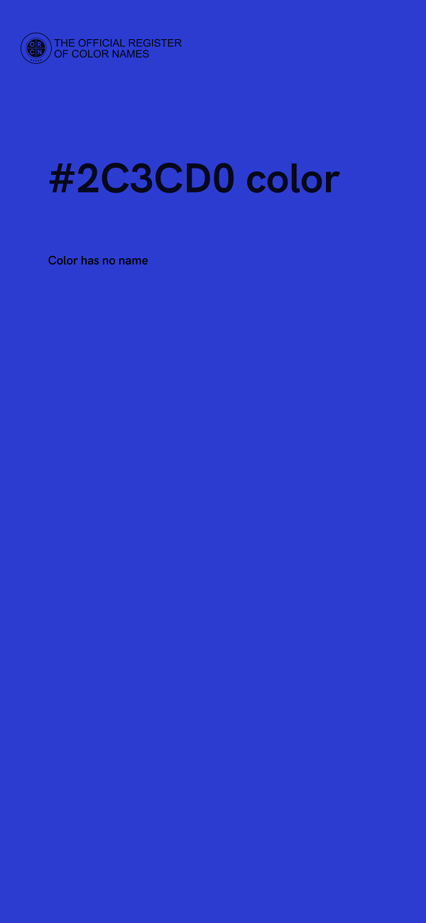 #2C3CD0 color image