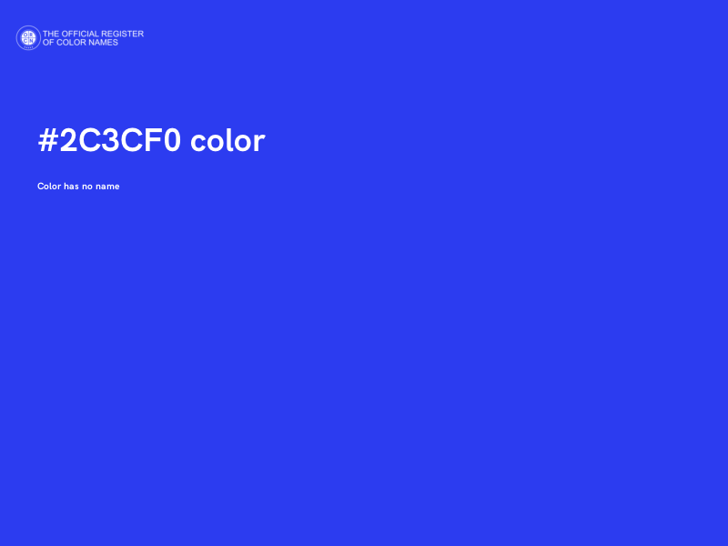 #2C3CF0 color image