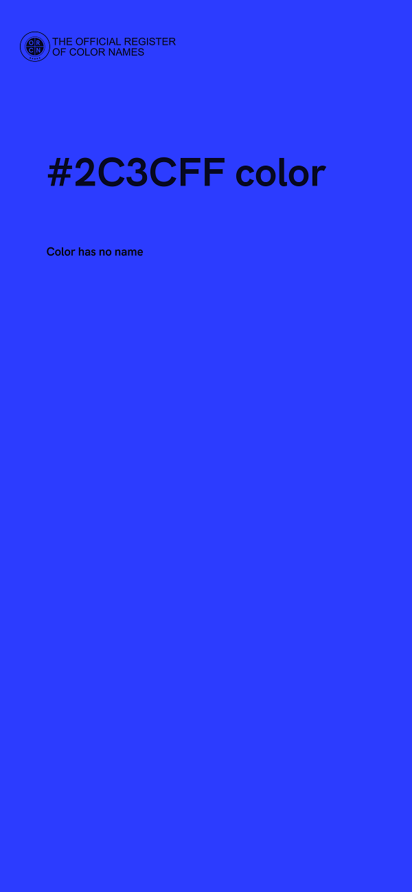 #2C3CFF color image