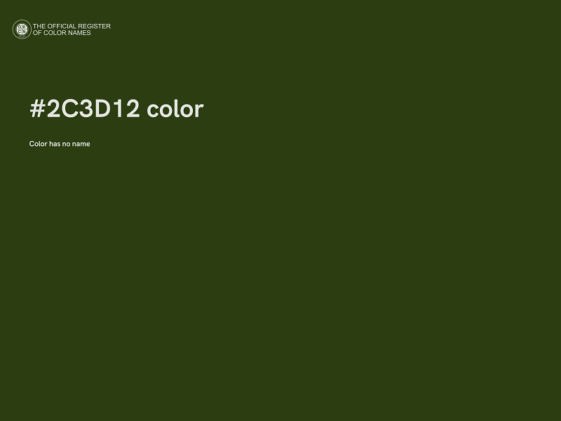 #2C3D12 color image