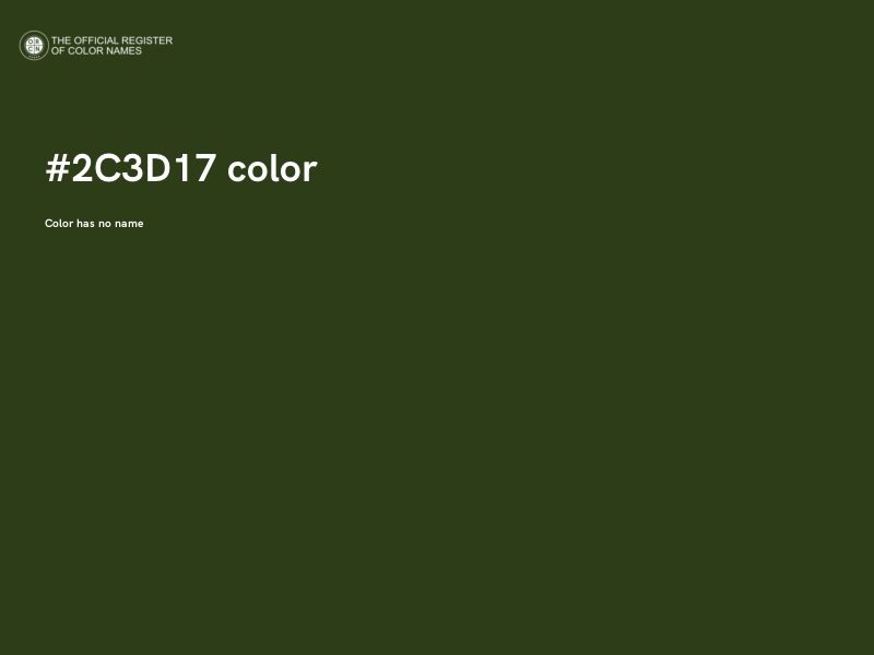#2C3D17 color image