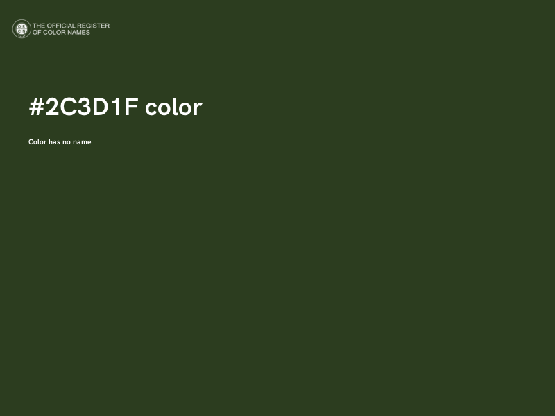 #2C3D1F color image