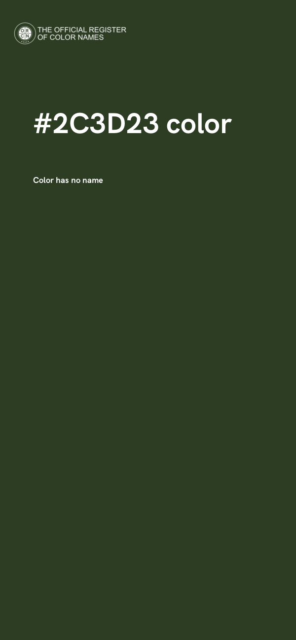 #2C3D23 color image
