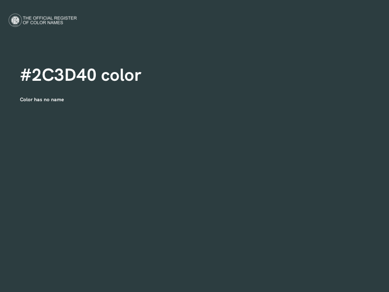 #2C3D40 color image