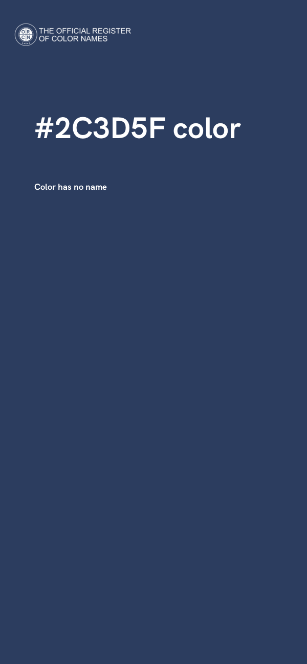 #2C3D5F color image