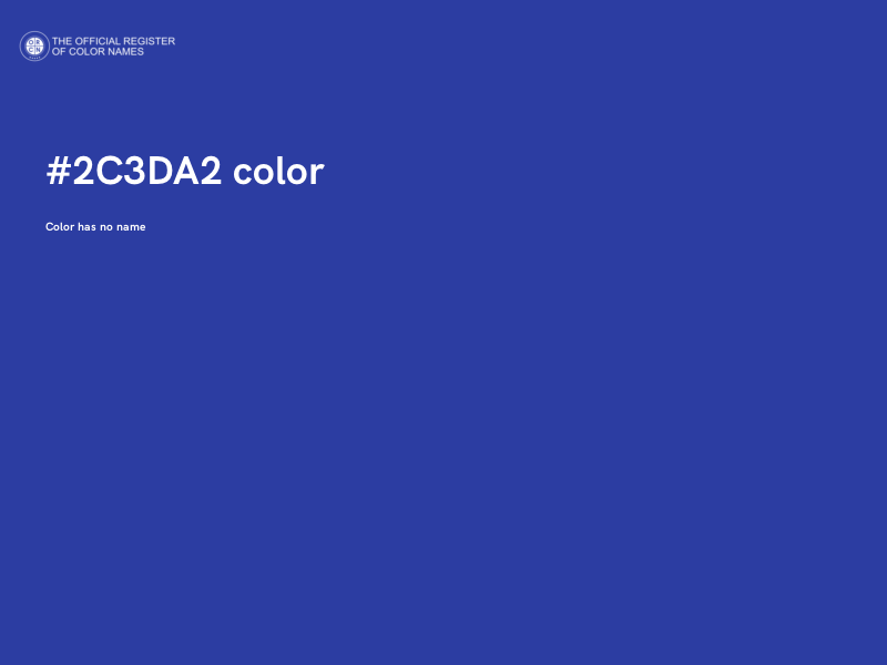 #2C3DA2 color image