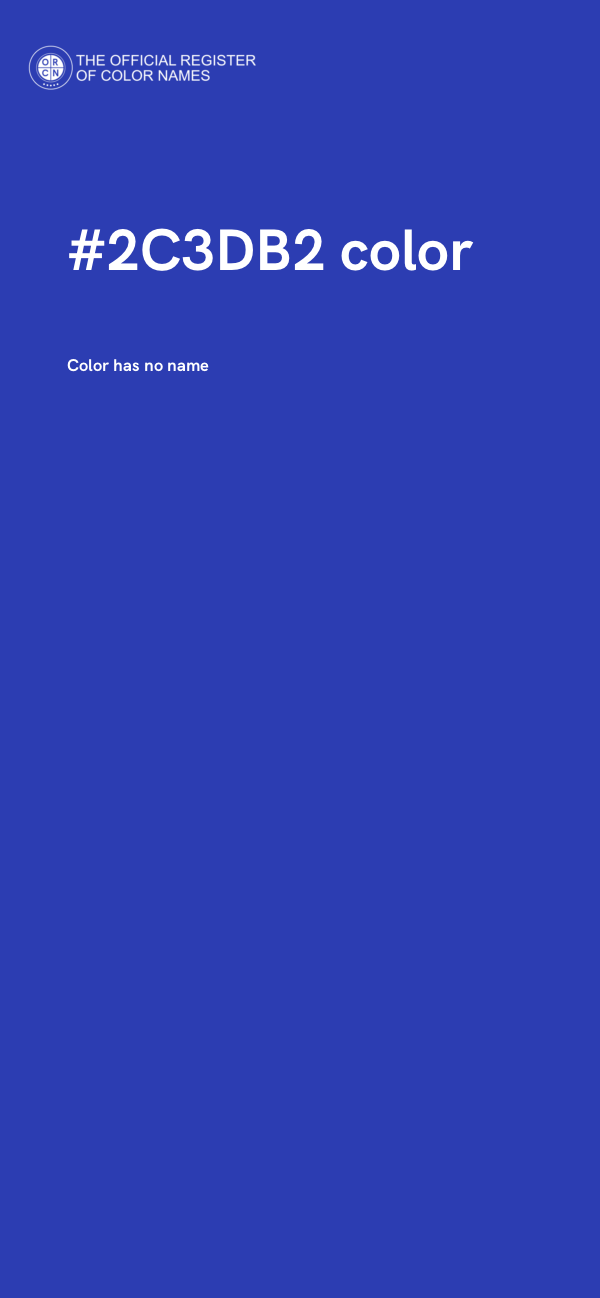 #2C3DB2 color image