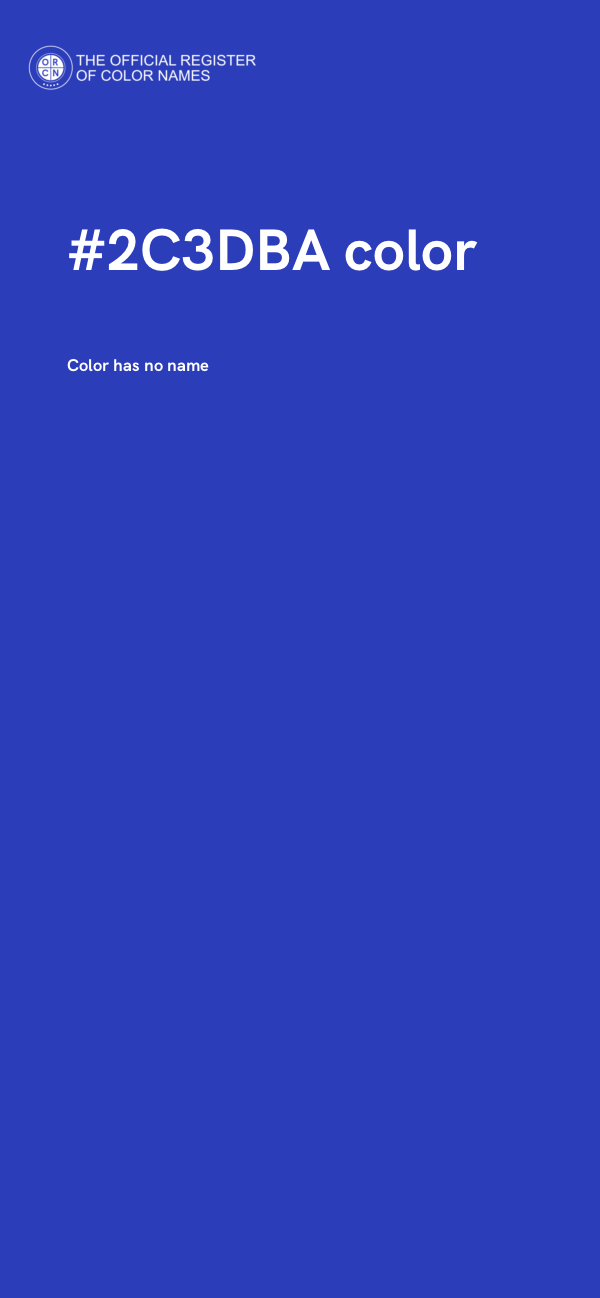 #2C3DBA color image