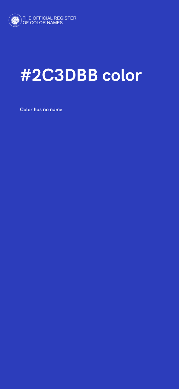 #2C3DBB color image