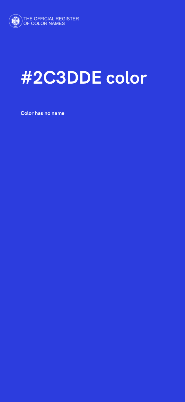 #2C3DDE color image