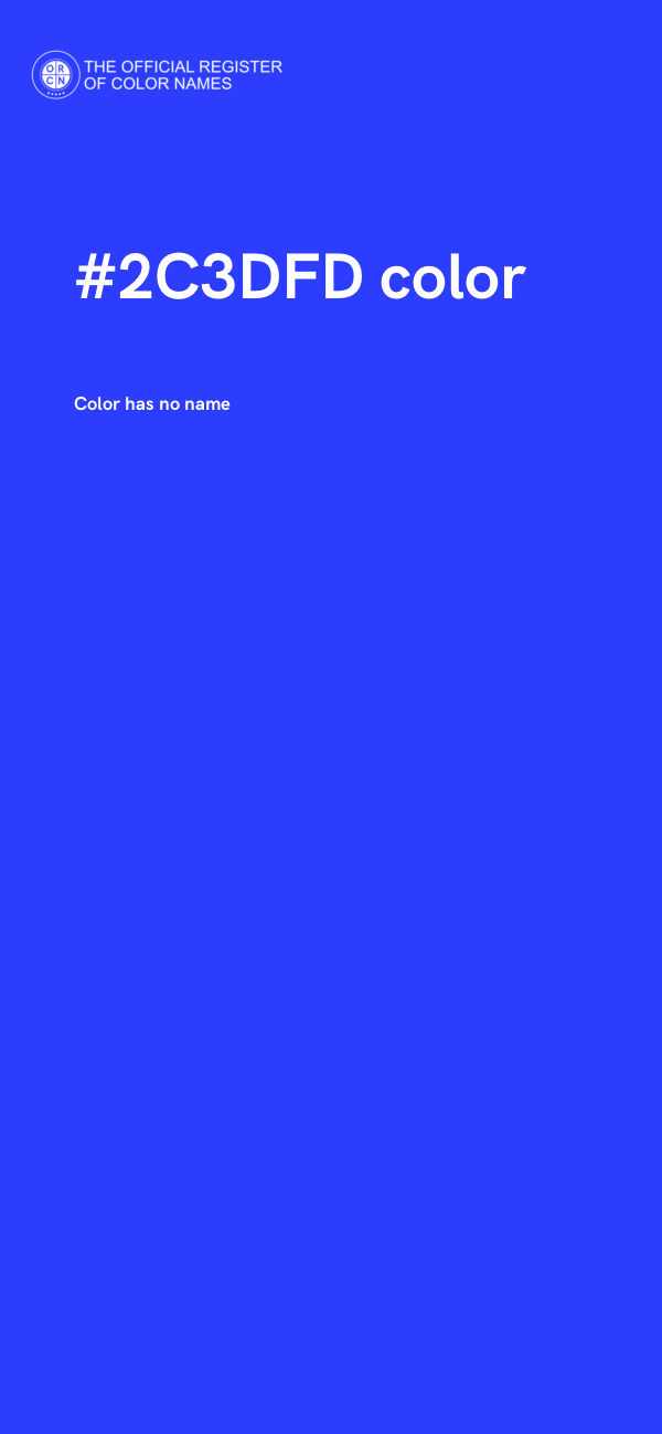 #2C3DFD color image