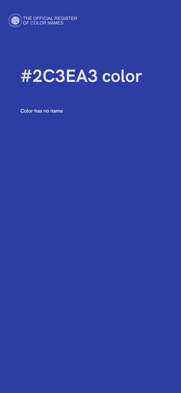 #2C3EA3 color image