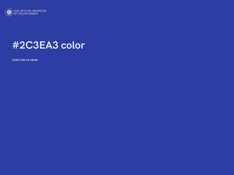 #2C3EA3 color image