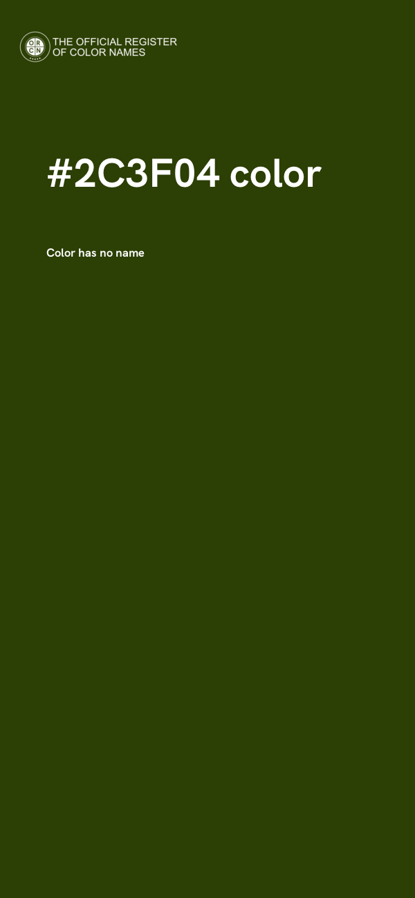 #2C3F04 color image