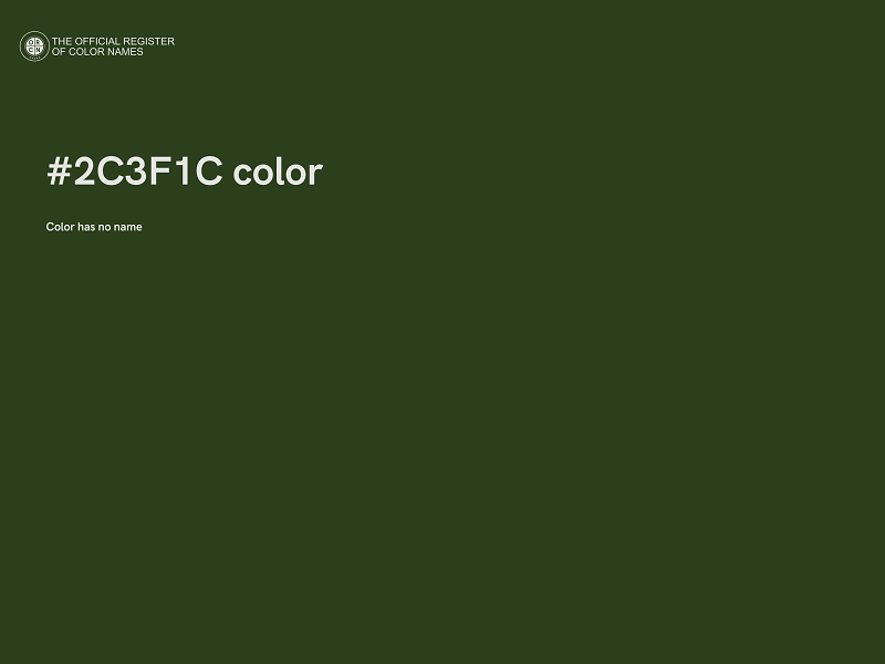 #2C3F1C color image
