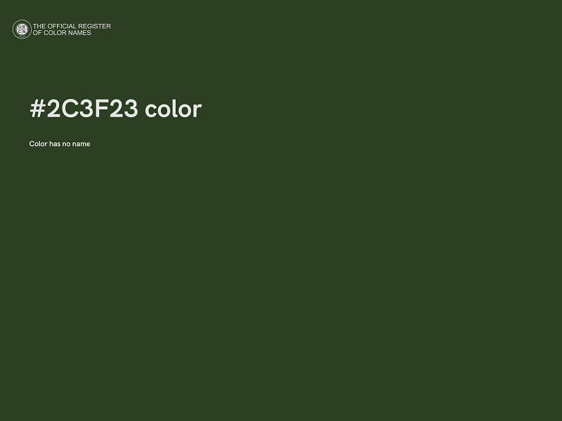 #2C3F23 color image
