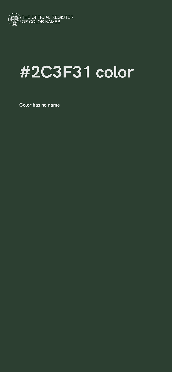 #2C3F31 color image
