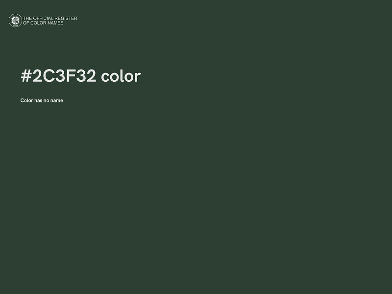 #2C3F32 color image