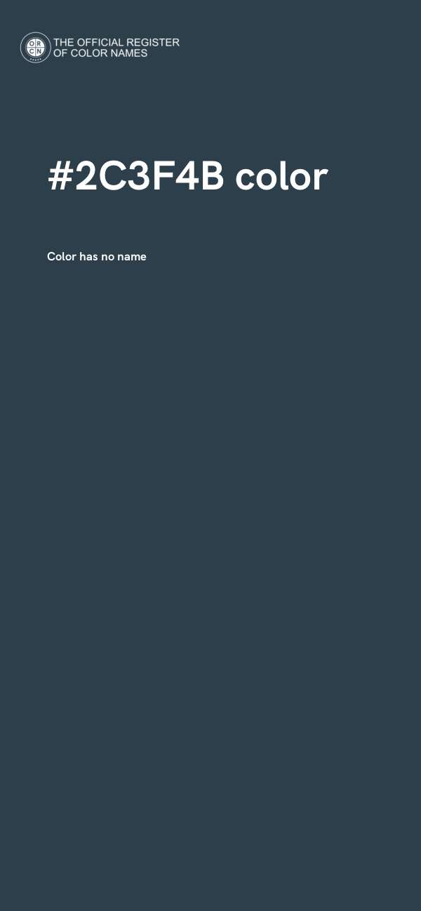 #2C3F4B color image