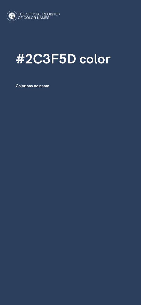 #2C3F5D color image