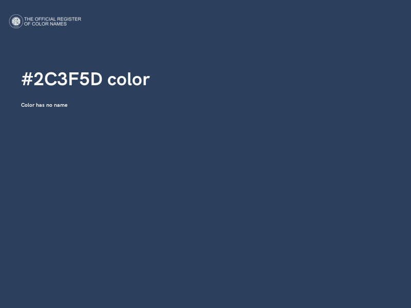 #2C3F5D color image