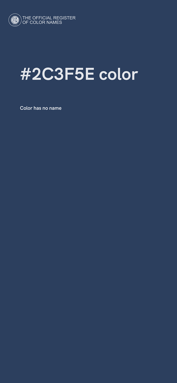 #2C3F5E color image