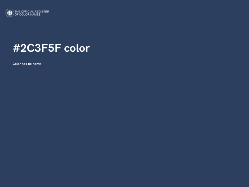 #2C3F5F color image